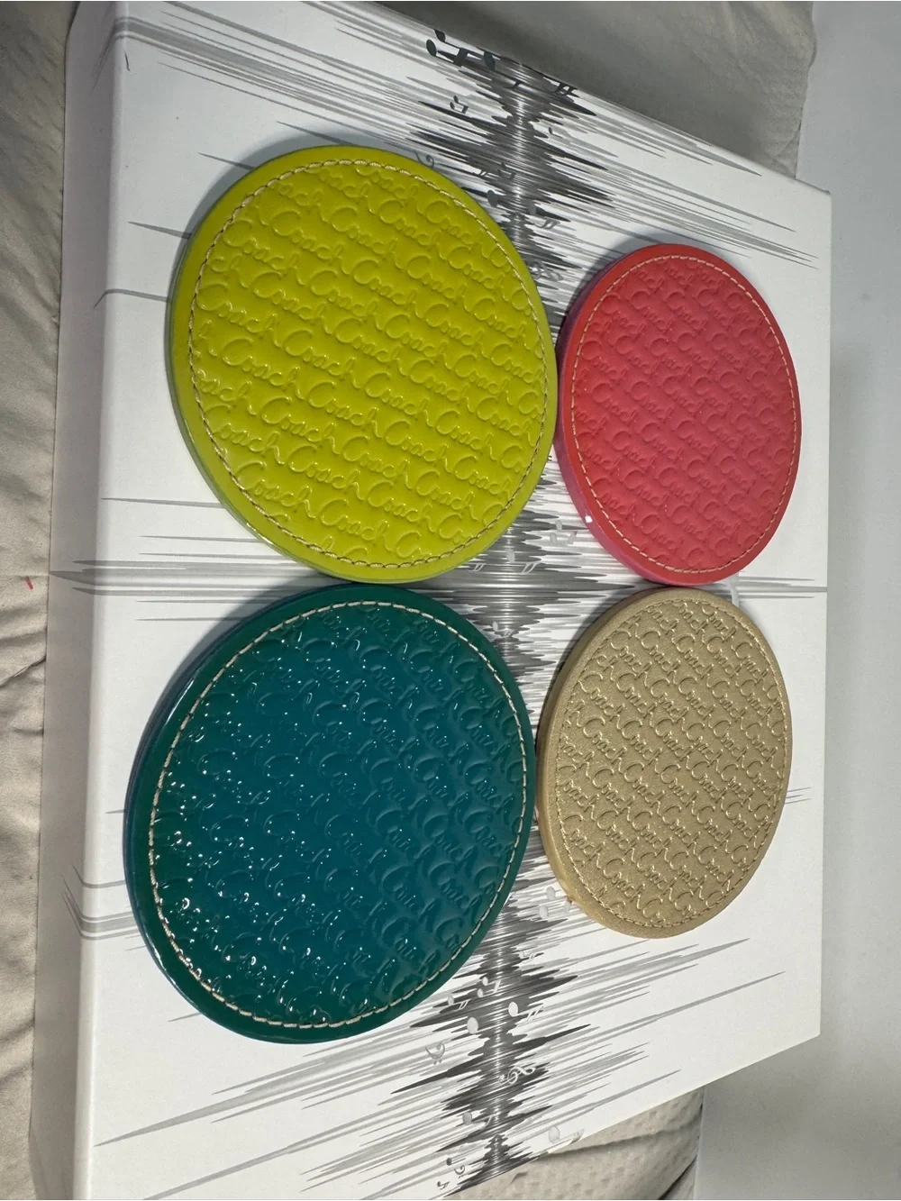 Coach rare set of 8 coasters